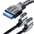 Double USB3.0 ke Kabel Baffle USB